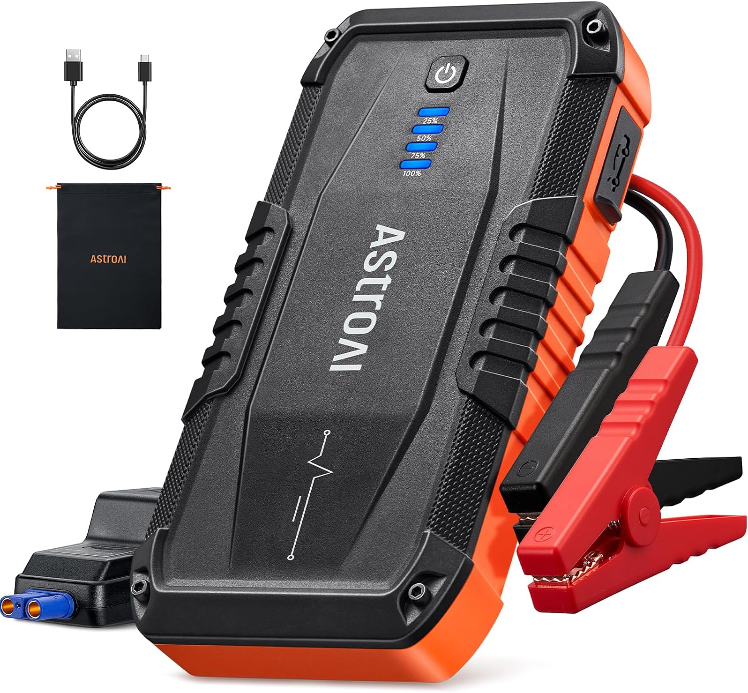 AstroAI S8 jump starter with cables
