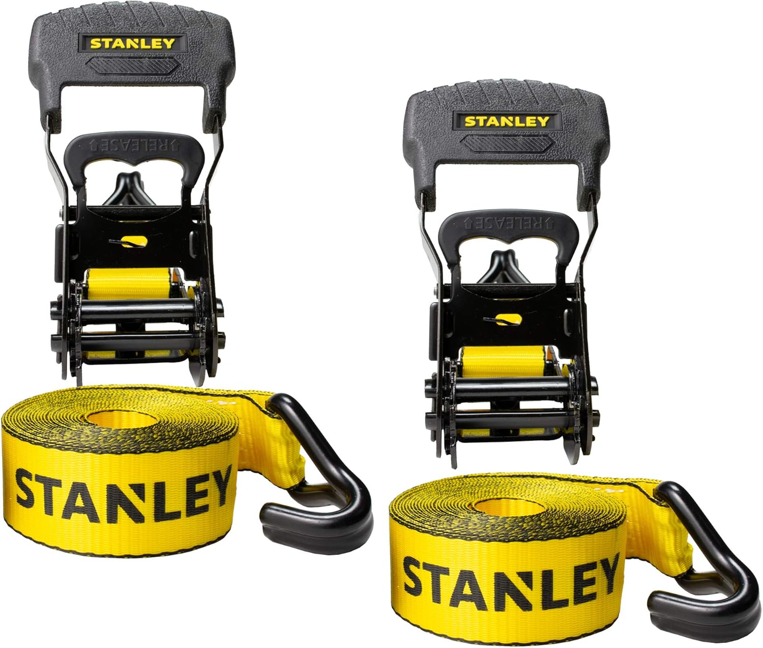 STANLEY 1.5-Inch by 16-Foot Ratchet Straps