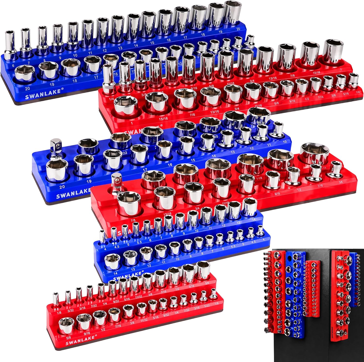 Magnetic Socket Organizer Set