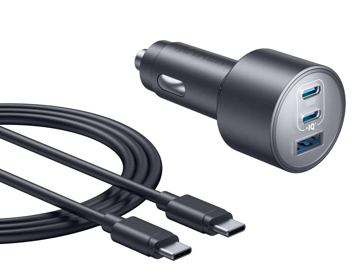 Anker Nano 167.5W car charger with three ports