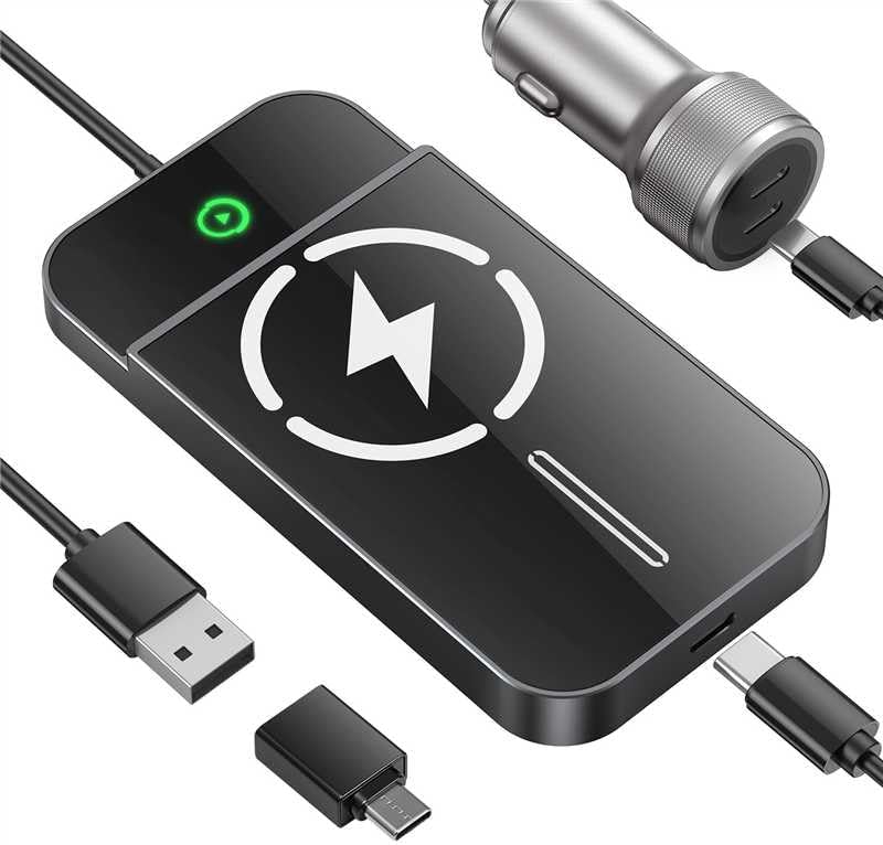 Wireless CarPlay Adapter with Magnetic Charging