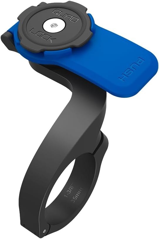 Quad Lock Out Front Handlebar Bicycle Phone Mount V3