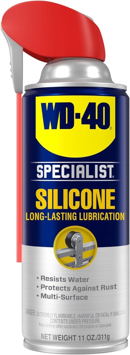 Can of silicone lock lubricant spray