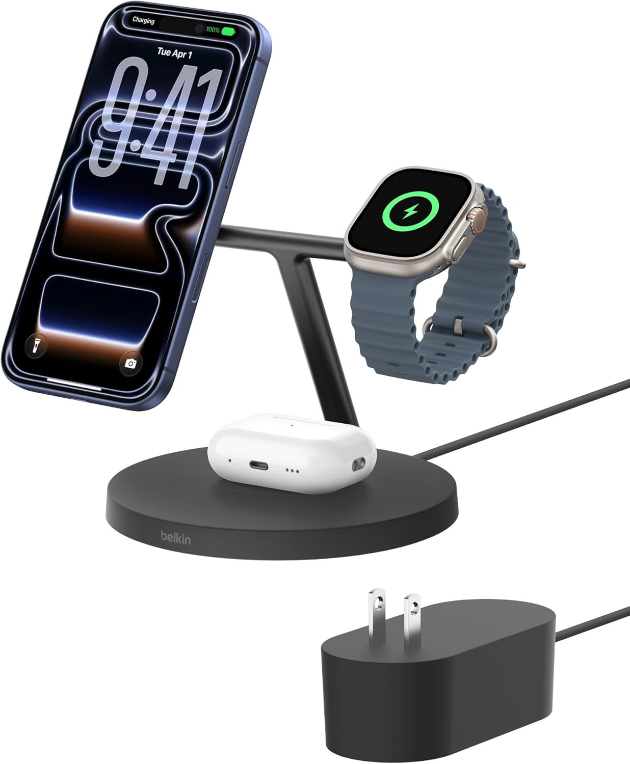 Belkin 3-in-1 Qi2 Wireless Charger