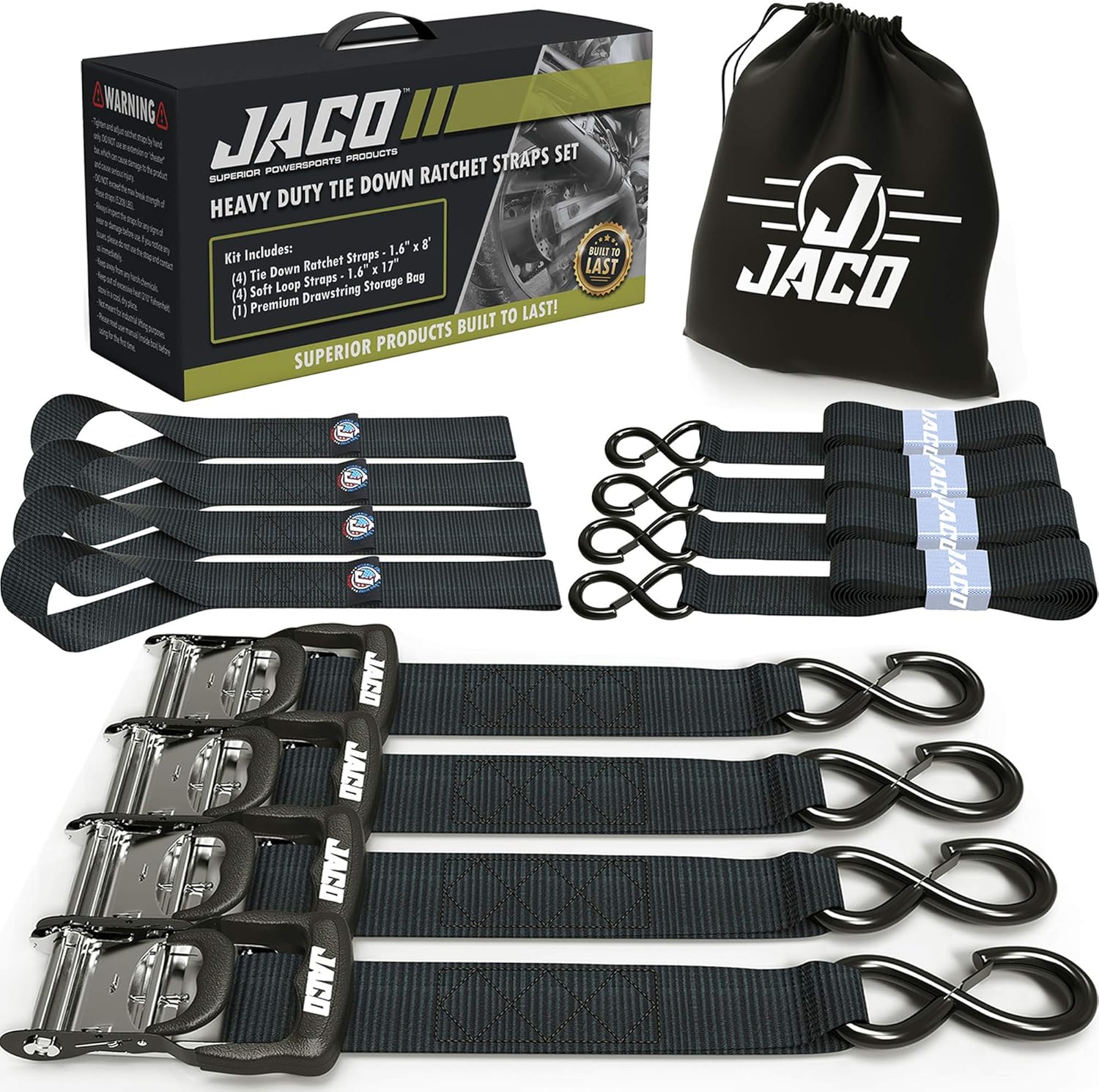 JACO Heavy Duty Ratchet Straps