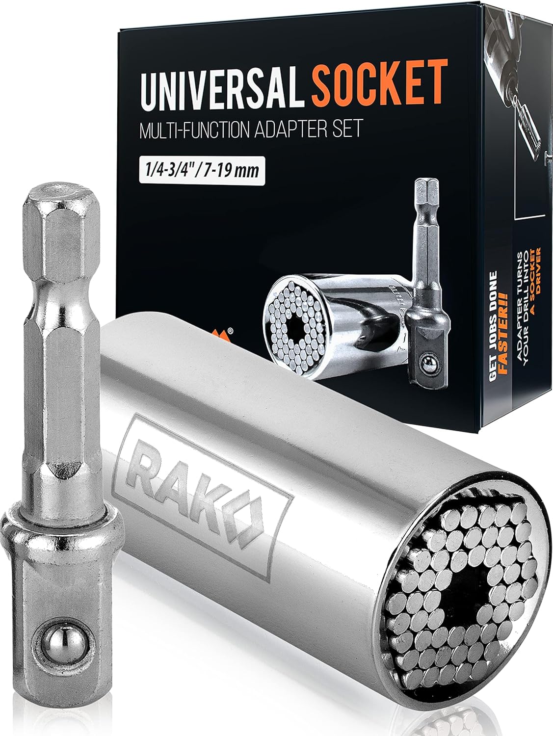 Universal Socket Tool with Drill Adapter
