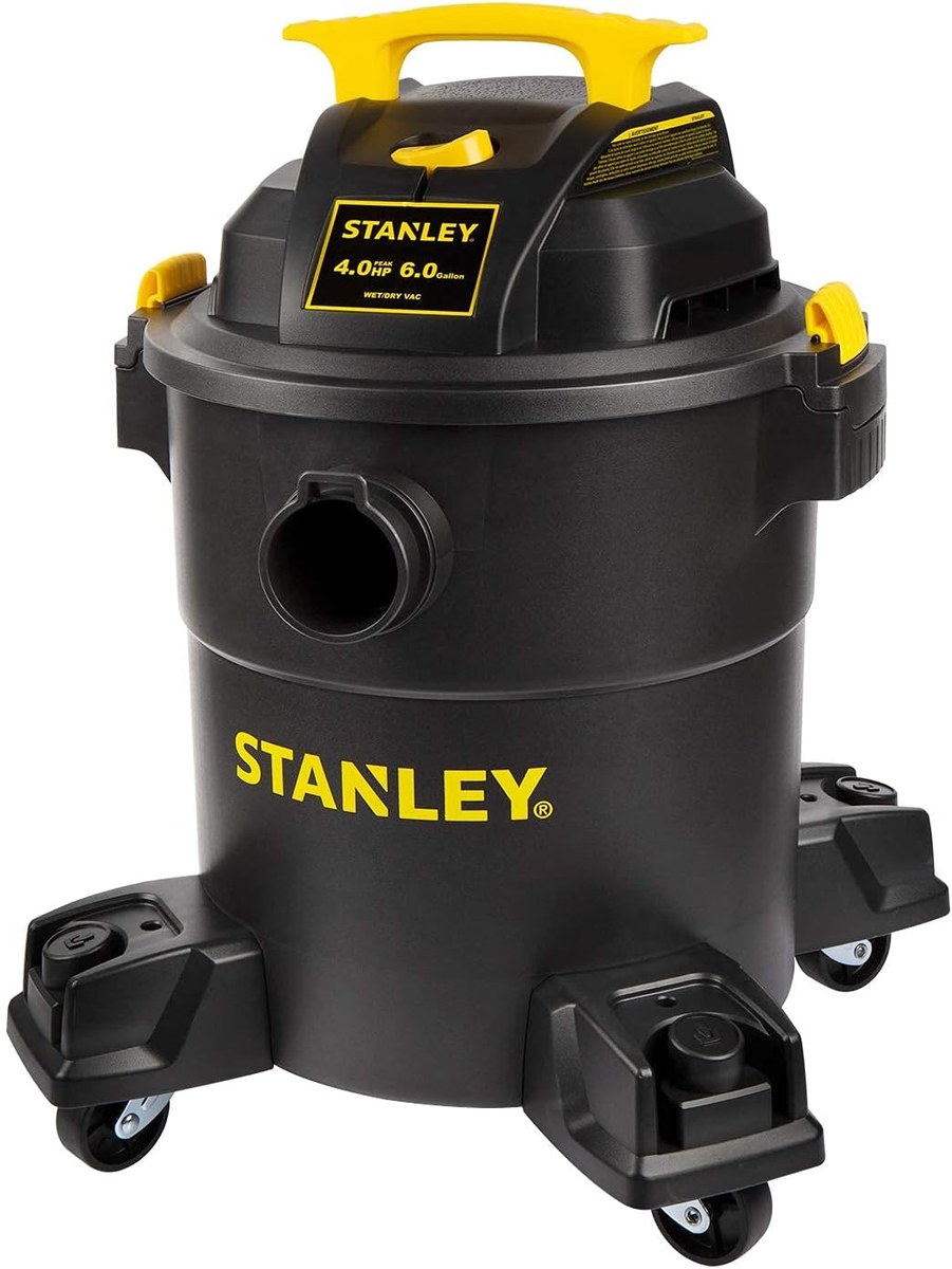 Stanley 6-Gallon Wet/Dry Vacuum, an example shop vac built for wet spills