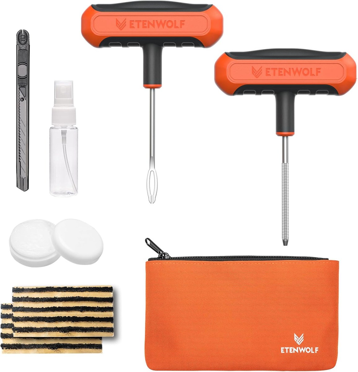 ETENWOLF 16-Piece Flat Tire Repair Kit
