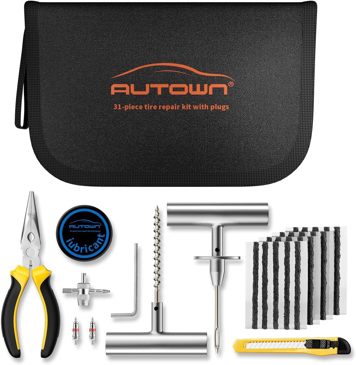 AUTOWN 31-Piece Flat Tire Repair Kit