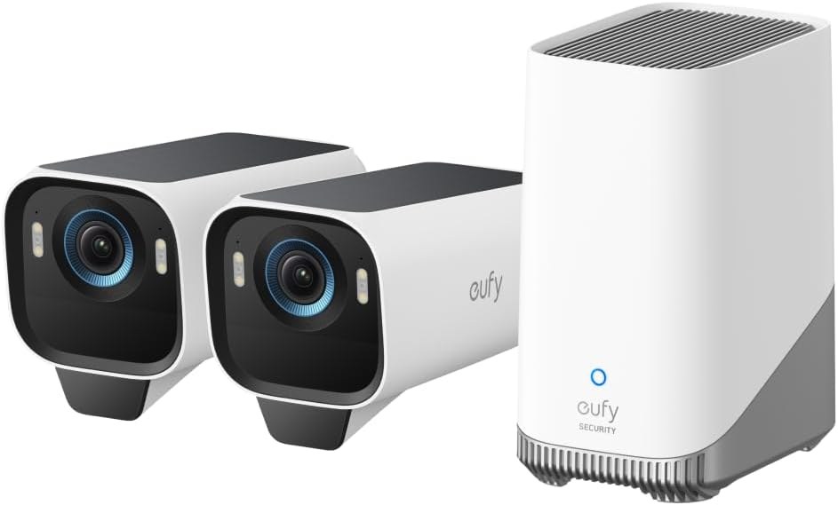 EufyCam S3 Pro two-camera kit with HomeBase 3