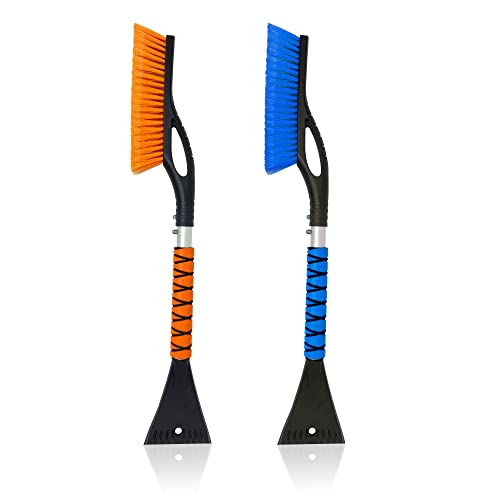 EcoNour 27-inch car snow brush and ice scraper two pack