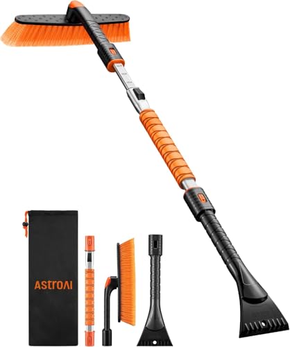 AstroAI 46-inch extendable snow brush and ice scraper