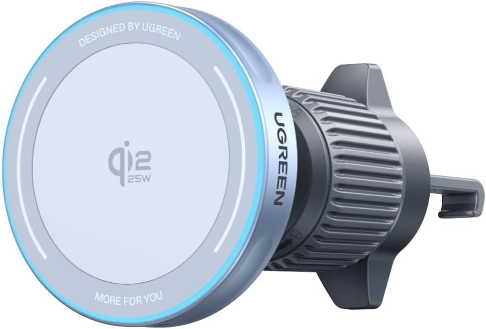 UGreen MagFlow 25W Qi2.2 Wireless Car Charger Mount